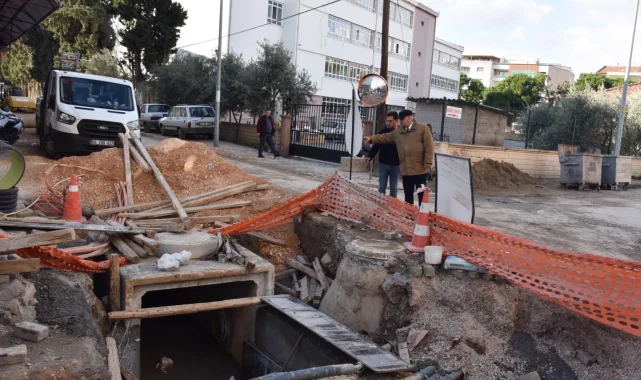 Manisa Akhisar'da yağmur suyu sorununa neşter