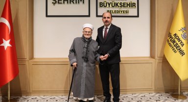 Mescid-i Aksa İmamı Şeyh İkrime Sabri Başkan Altay'ı ziyaret etti