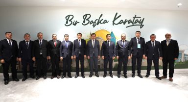 Özbekistanlı heyetten Başkan Kılca'ya ziyaret