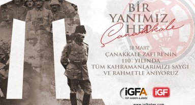 110. yılında da bir yanımız hep Çanakkale!