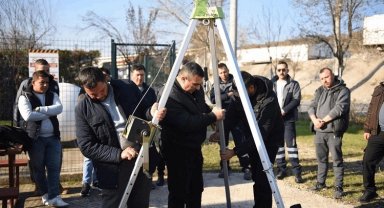 BASKİ'den personele yüksekte çalışma eğitimi
