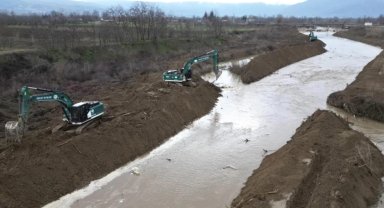 Bursa İnegöl'de sel baskınlarına karşı çalışma sürüyor