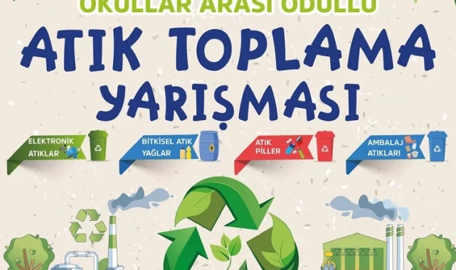 Bursa Osmangazi'de okullar arası Ödüllü Atık Toplama Yarışması