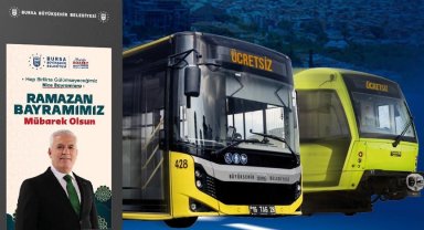 Bursa'da ulaşım bayram boyunca ücretsiz