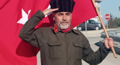 Çanakkale şehitleri için çıktığı yürüyüşte Keşan'a ulaştı!