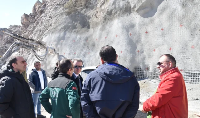 DSİ Çoruh Projeleri 26. Bölge Müdürü Yıldız, Yusufeli'nde altyapı çalışmalarını inceledi