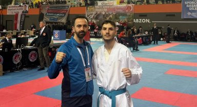 Geyveli karateci Türkiye ve Balkan ikincisi oldu