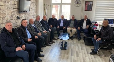 Keşan'da esnaf başkanlarından Ziraat Odası'na ziyaret
