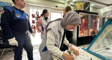 Manisa Soma'da kasaplara hijyen denetimi