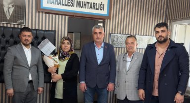 MHP Onikişubat'tan ilçenin kadın muhtarlarına ziyaret