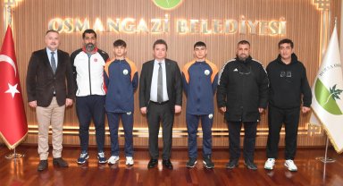 Milli sporcular Osmangazi'den Dünya Şampiyonası'na uğurlandı