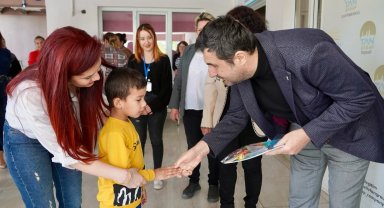 Muğla Ortaca'da özel öğrencilerle erken bayramlaşma