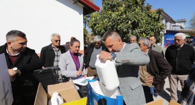 Muğla'da dondan zarar gören üreticilere destek