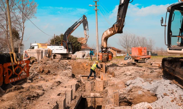 Sakarya'da 17 bin 500 metrelik atık su hattında sona doğru