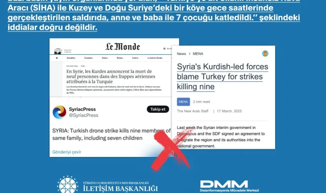 Türkiye SİHA'sı Suriye'ye saldırdı iddialarına açıklama