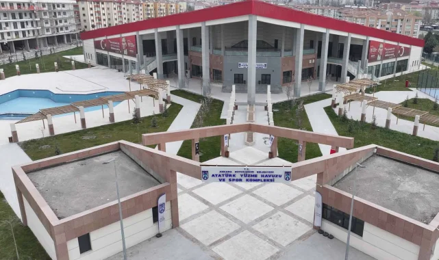 Ankara 'Sincan Fatih Yüzme Havuzu'nda çalışmalar tam gaz