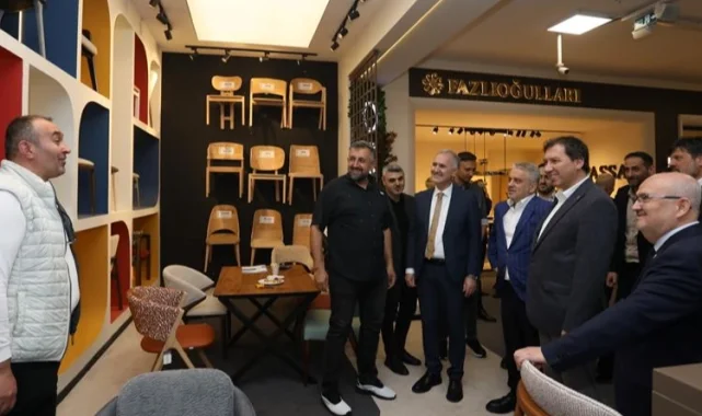 Bursa İnegöl protokolünden Modef'e ziyaret
