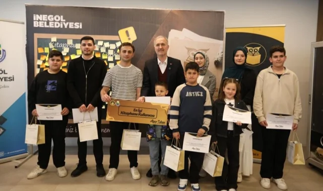 Bursa İnegöl'de Nöbetçi Kitaphanelerinin 'En'leri ödüllendirildi