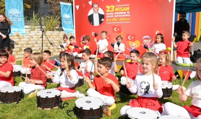 Bursa Nilüfer'in kreşlerinde 23 Nisan coşkusu
