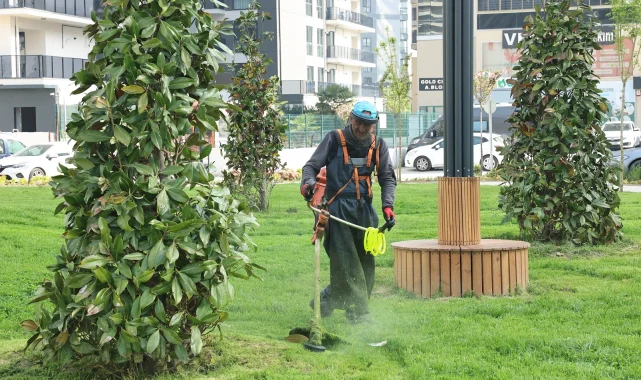 Bursa Nilüfer'in parklarında bahar temizliği