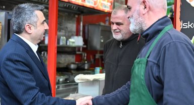 Bursa Yıldrırım'da Başkan Yılmaz komşu ziyaretinde