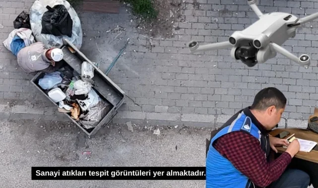 İnegöl Belediyesi'nden dronlu denetim