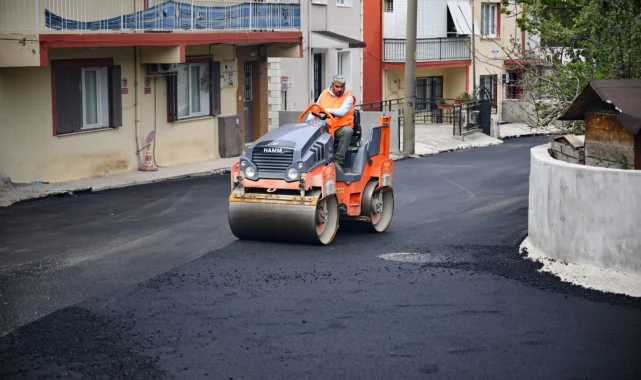 İzmir Bornova'da Kavaklıdere'ye asfalt hamlesi