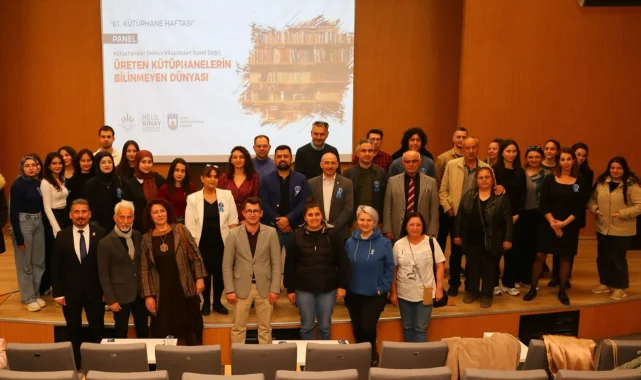 İzmir Karabağlar'da 'Üreten Kütüphanelerin Bilinmeyen Dünyası' konuşuldu