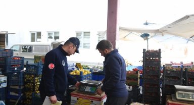 Kayseri Melikgazi zabıtasından pazar denetimi
