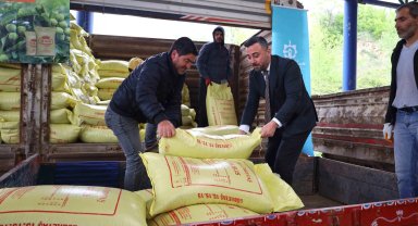 Kocaeli'den yaklaşık 2 bin üreticiye 500 ton gübre desteği