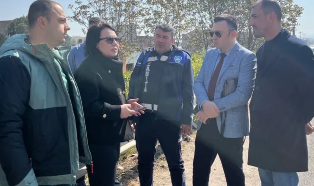 Manisa Turgutlu'da yola dökülen atık için yasal süreç başlatıldı