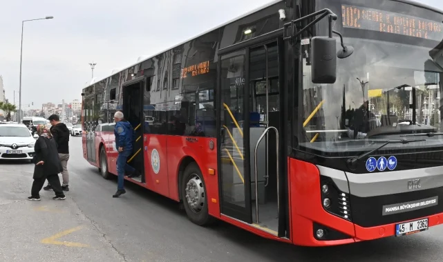 Manisa'da 23 Nisan'da ücretsiz ulaşım hizmeti
