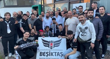 Samet Aybaba Stuttgart'ta taraftarlarla buluştu... Almanya'da Samet Aybaba fırtınası