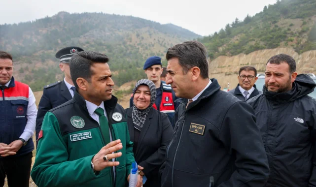 Vali Aygöl'den Samrı Barajı'na yakın mercek