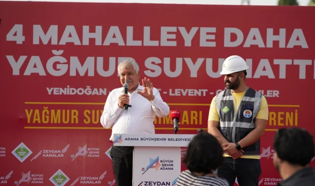 Adana Büyükşehir'den 4 mahalleye altyapı hizmeti