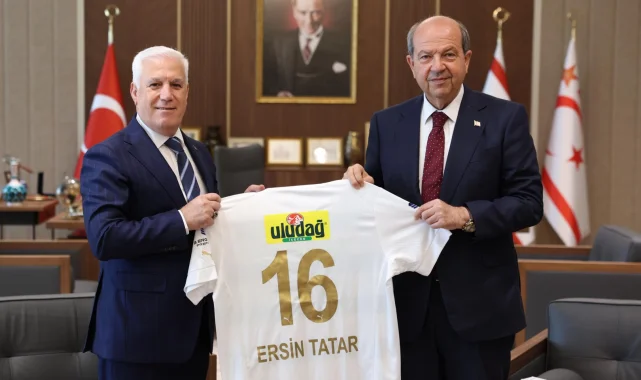 Başkan Bozbey'den KKTC Cumhurbaşkanı Tatar'a ziyaret