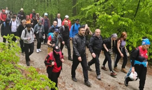 Bursa İnegöl'de 19 Mayıs doğa yürüyüşü ile başladı