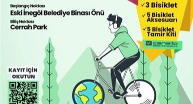 Bursa İnegöl'den Dünya Çevre Günü'ne bisikletli mesaj