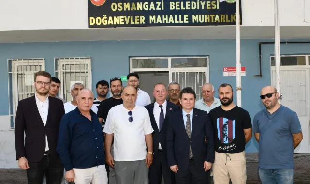 Bursa Osmangazi'de Başkan Aydın'ın durağı Doğanevler oldu
