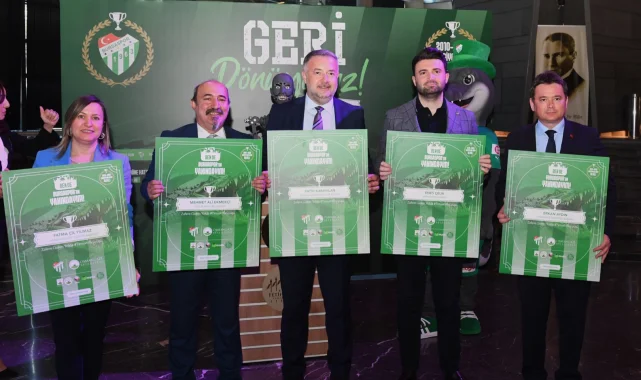 Bursa Osmangazi'de yeşil-beyaz sevdalılar buluştu... Türkiye'nin ilk insansı robotundan Bursaspor'a destek