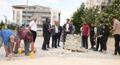 Bursa Yenişehir'de yol çalışmaları hız kesmeden devam ediyor