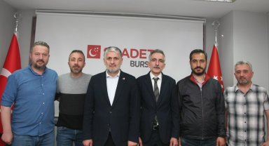 Çıraklık Mağdurları Saadeti ziyaret etti