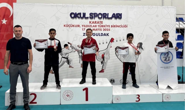 Genç karateci Türkiye'nin gururu oldu