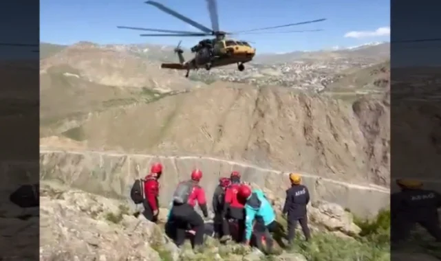 Hakkari'de yaralı vatandaş kurtarıldı