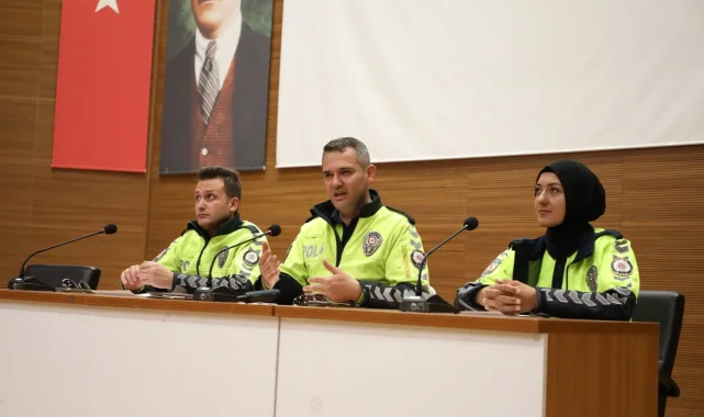 Kayseri Melikgazi personeline trafik güvenliği eğitimi