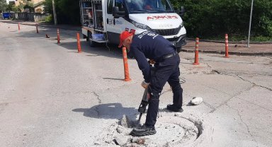Kocaeli'de yol güvenliği için baca ve ızgaralar yenileniyor