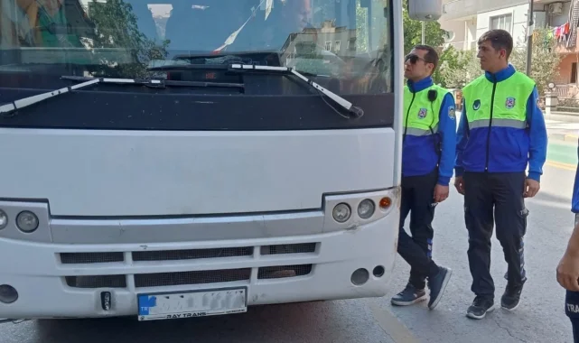 Manisa Büyükşehir'den, servis araçlarına denetim