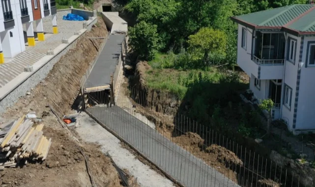 Ordu Altınordu'da alt yapı çalışmaları sürüyor
