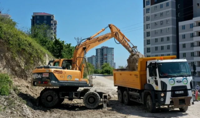 Ordu Fatsa'da yollar genişletiliyor