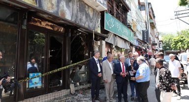 Başkan Mustafa Bozbey'den yangında zarar gören bölgelere ziyaret